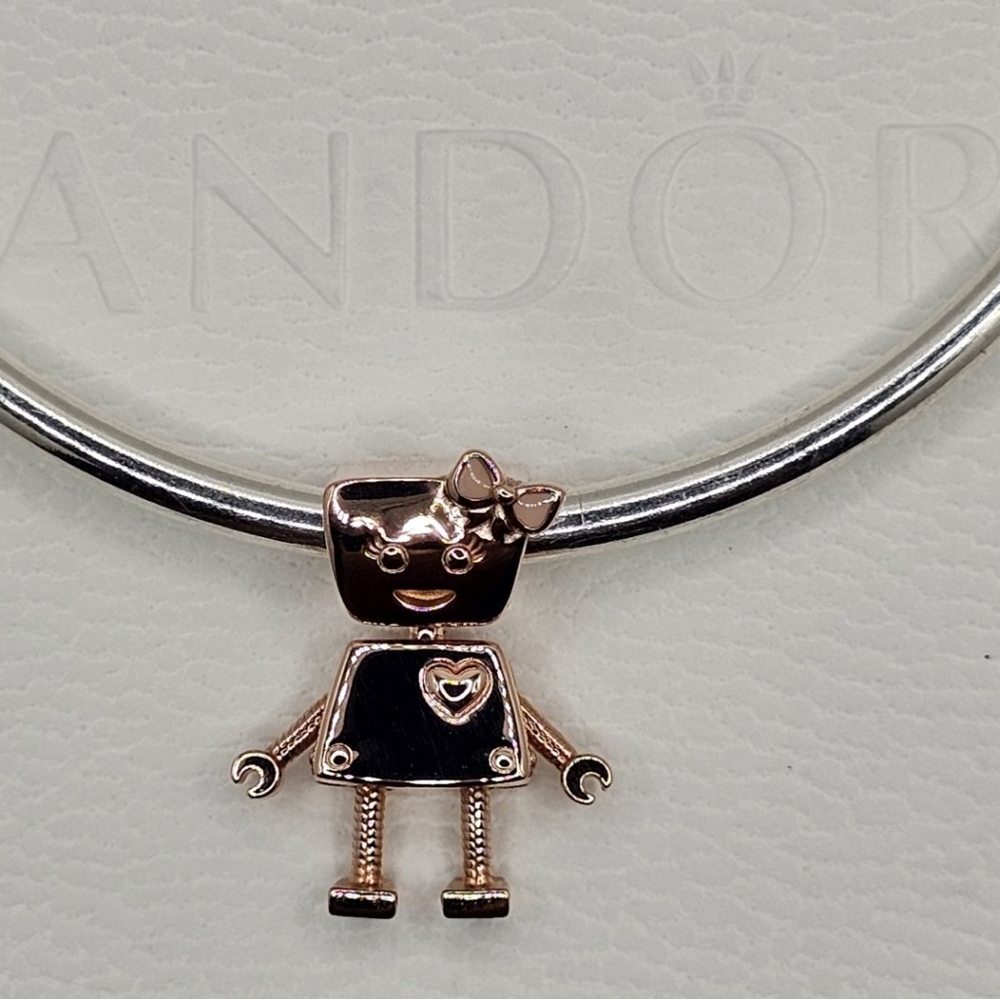 🤖 Authentic Pandora ⭐️RETIRED⭐️ ROSE BELLA BOT - Picture 4 of 7